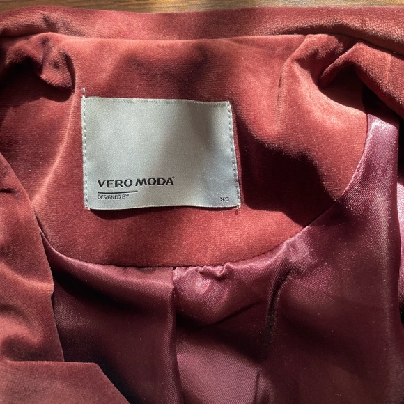 Vero moda burgundy moto jacket - Picture 3 of 8